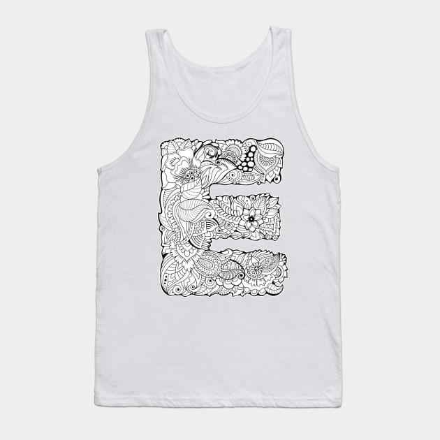 Capital letter E Tank Top by ComPix